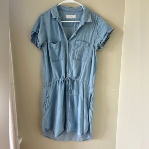 Thread & Supply Blue Casual Mini Sundress